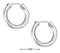 Silver Earrings Sterling Silver 17MM Endless Wire Hoop Earrings JadeMoghul Inc.