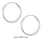 Silver Earrings Sterling Silver 18MM Endless Tubular Hoop Earrings JadeMoghul Inc.