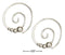 Silver Earrings Sterling Silver 21mm Round Swirl Ear Threader With High Polish Graduated Beads JadeMoghul