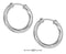 Silver Earrings Sterling Silver 22MM Endless Wire Hoop Earrings JadeMoghul Inc.