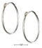 Silver Earrings Sterling Silver 30MM Plain Wire Hoop Earrings JadeMoghul Inc.