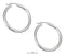 Silver Earrings Sterling Silver 35MM Endless Tubular Hoop Earrings JadeMoghul Inc.