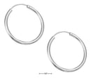 Silver Earrings Sterling Silver 40MM Endless Wire Hoop Earrings JadeMoghul Inc.