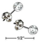 Silver Earrings Sterling Silver 4MM Ball Earrings On Posts JadeMoghul Inc.