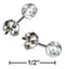 Silver Earrings Sterling Silver 4MM Ball Earrings On Posts JadeMoghul Inc.