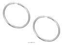 Silver Earrings Sterling Silver 51MM Endless Wire Hoop Earrings JadeMoghul Inc.