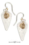 Silver Earrings Sterling Silver And 12 Karat Gold Filled Cone Shaped Dangle Earrings With Spiral JadeMoghul Inc.