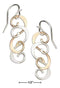 Silver Earrings Sterling Silver And 12 Karat Gold Filled Double Scroll Earrings JadeMoghul Inc.