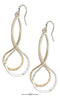 Silver Earrings Sterling Silver And 12 Karat Gold Filled Long Double Infinity Dangle Earrings JadeMoghul Inc.
