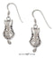 Silver Earrings Sterling Silver Back View Filigree Cat Earrings With Curly Tail JadeMoghul Inc.