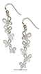 Silver Earrings Sterling Silver Cascading Butterfly Earrings On French Wires JadeMoghul