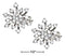 Silver Earrings Sterling Silver Cubic Zirconia Starburst Earrings JadeMoghul Inc.