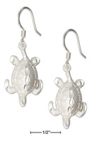 Silver Earrings Sterling Silver Down Facing Sea Turtle Earrings JadeMoghul