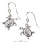 Silver Earrings Sterling Silver Earrings: 13x14mm Tilted Head Turtle Earrings With French Wires JadeMoghul