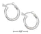 Silver Earrings Sterling Silver Earrings: 14mm Lightweight Hoop Earrings With French Locks JadeMoghul