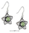 Silver Earrings Sterling Silver Earrings: 16mm Peridot Flower Earrings On French Wires JadeMoghul