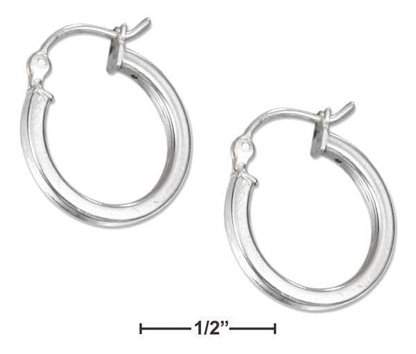Silver Earrings Sterling Silver Earrings: 16mm Squared Hoop Earrings With French Locks JadeMoghul