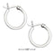 Silver Earrings Sterling Silver Earrings: 16mm Squared Tubular Hoop Earrings With French Locks JadeMoghul