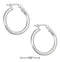 Silver Earrings Sterling Silver Earrings: 18mm Lightweight Hoop Earrings With French Locks JadeMoghul