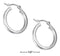 Silver Earrings Sterling Silver Earrings: 18mm Squared Hoop Earrings With French Locks JadeMoghul
