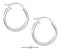 Silver Earrings Sterling Silver Earrings: 20mm Lightweight Hoop Earrings With French Locks JadeMoghul