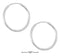 Silver Earrings Sterling Silver Earrings: 22mm Endless Wire Hoop Earrings JadeMoghul