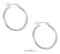 Silver Earrings Sterling Silver Earrings: 28mm Lightweight Hoop Earrings With French Locks JadeMoghul
