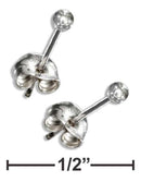 Silver Earrings Sterling Silver Earrings:  2mm Ball Earrings On Posts JadeMoghul