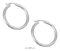 Silver Earrings Sterling Silver Earrings: 35mm Tubular Hoop Earrings With French Locks JadeMoghul