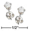 Silver Earrings Sterling Silver Earrings: 3mm Round Clear Cubic Zirconia Posts JadeMoghul