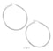 Silver Earrings Sterling Silver Earrings: 50mm Thin Tubular Hoop Earrings JadeMoghul
