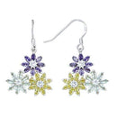 Silver Earrings Sterling Silver Earrings 51803 - 925 Sterling Silver Earrings with CZ Alamode Fashion Jewelry Outlet