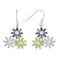 Silver Earrings Sterling Silver Earrings 51803 - 925 Sterling Silver Earrings with CZ Alamode Fashion Jewelry Outlet