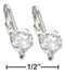 Silver Earrings Sterling Silver Earrings: 5mm Round Cubic Zirconia Leverback Earrings JadeMoghul