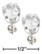 Silver Earrings Sterling Silver Earrings: 6mm Round Cubic Zirconia Post Earrings JadeMoghul