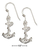 Silver Earrings Sterling Silver Earrings:  Anchor Earrings With Rope JadeMoghul Inc.