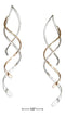 Silver Earrings Sterling Silver Earrings: And 12k Gold Filled 2" Double Streamer Wrap Earrings JadeMoghul