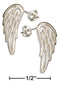 Silver Earrings Sterling Silver Earrings:  Angel Wing Earrings JadeMoghul Inc.