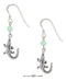 Silver Earrings Sterling Silver Earrings: Antiqued Alligator Earrings With Light Green Swarovski Crystals JadeMoghul