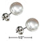 Silver Earrings Sterling Silver Earrings: Button Post White Fresh Water Cultured Pearl Earrings JadeMoghul