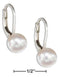 Silver Earrings Sterling Silver Earrings: Button White Fresh Water Cultured Pearl Earrings On Leverbacks JadeMoghul