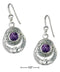 Silver Earrings Sterling Silver Earrings: Celtic Claddagh Earrings With Amethyst On French Wires JadeMoghul