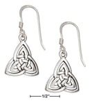 Silver Earrings Sterling Silver Earrings: Celtic Trinity Knot Earrings On French Wires JadeMoghul
