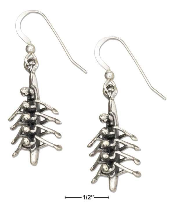 Silver Earrings Sterling Silver Earrings:  Crew, Row Or Scull Team Earrings JadeMoghul Inc.