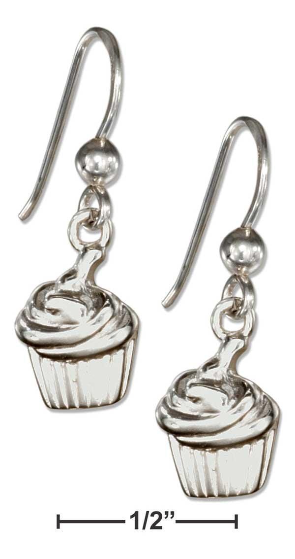 Silver Earrings Sterling Silver Earrings:  Cupcake Earrings JadeMoghul Inc.