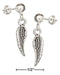 Silver Earrings Sterling Silver Earrings:  Dangling Angel Wing Earrings JadeMoghul Inc.
