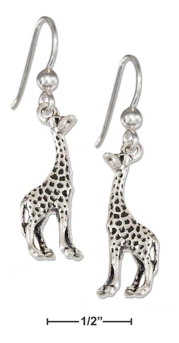 Silver Earrings Sterling Silver Earrings:  Giraffe Earrings JadeMoghul Inc.