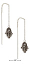 Silver Earrings Sterling Silver Earrings:  Hamsa Hand Of God Ear Thread Earrings JadeMoghul Inc.