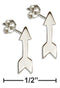 Silver Earrings Sterling Silver Earrings:  High Polish Arrow Post Earrings JadeMoghul Inc.