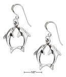 Silver Earrings Sterling Silver Earrings: Kissing Dolphin Earrings On French Wires JadeMoghul